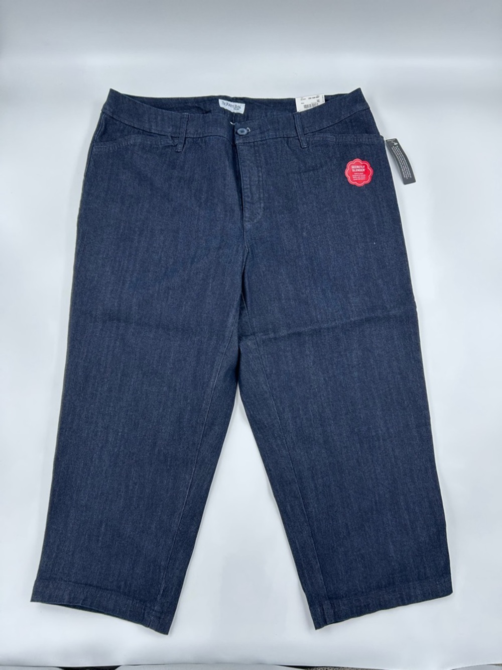St. John's Bay Dark Indigo Capris 16W NWT